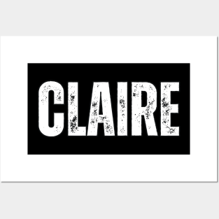 Claire Name Gift Birthday Holiday Anniversary Posters and Art